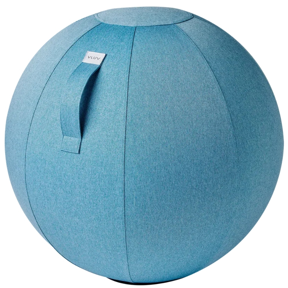 Světle modrý sedací / gymnastický míč VLUV NEW LEIV Ø 65 cm Vluv