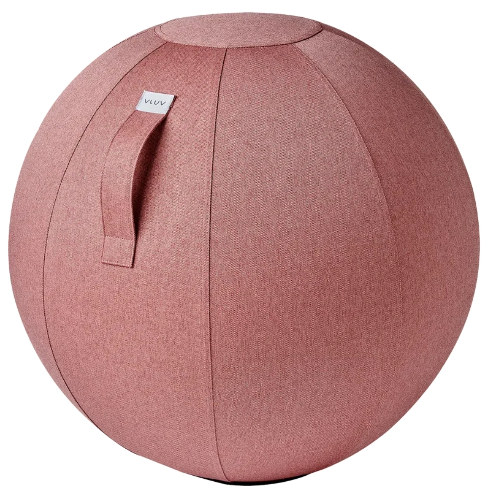Růžový sedací / gymnastický míč VLUV NEW LEIV Ø 65 cm Vluv