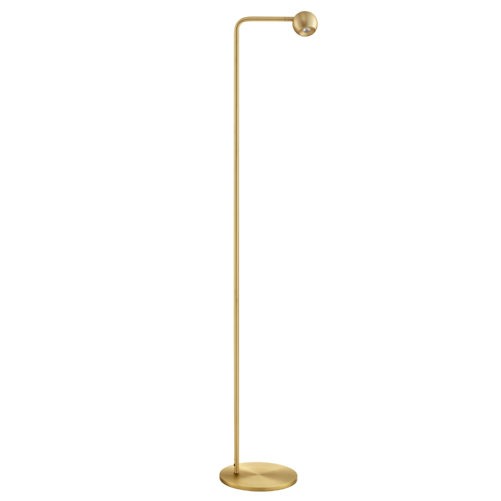 Nova Luce Zlatá kovová stojací LED lampa Sfera 126 cm Nova Luce
