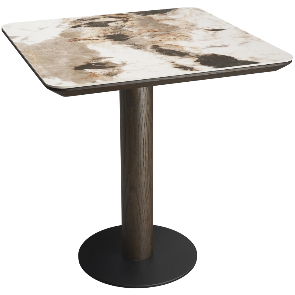 Richmond Dřevěný bistro stůl Langford 70 x 70 cm s keramickou deskou Richmond