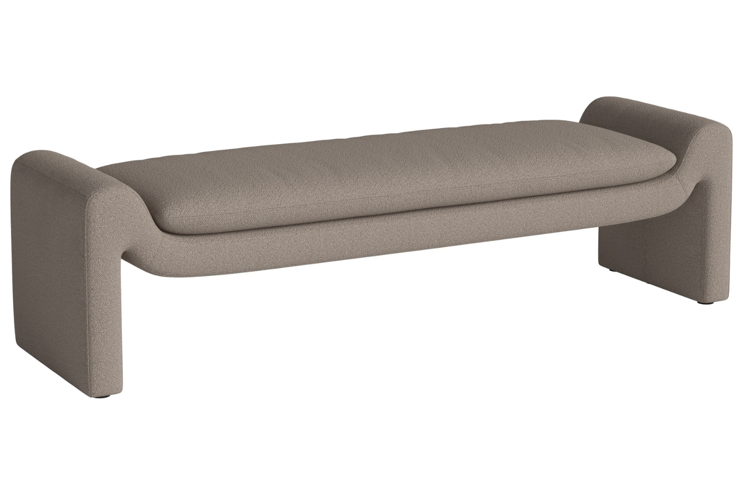 Bolia Tmavě béžová bouclé lavice Mielo 181 cm Bolia