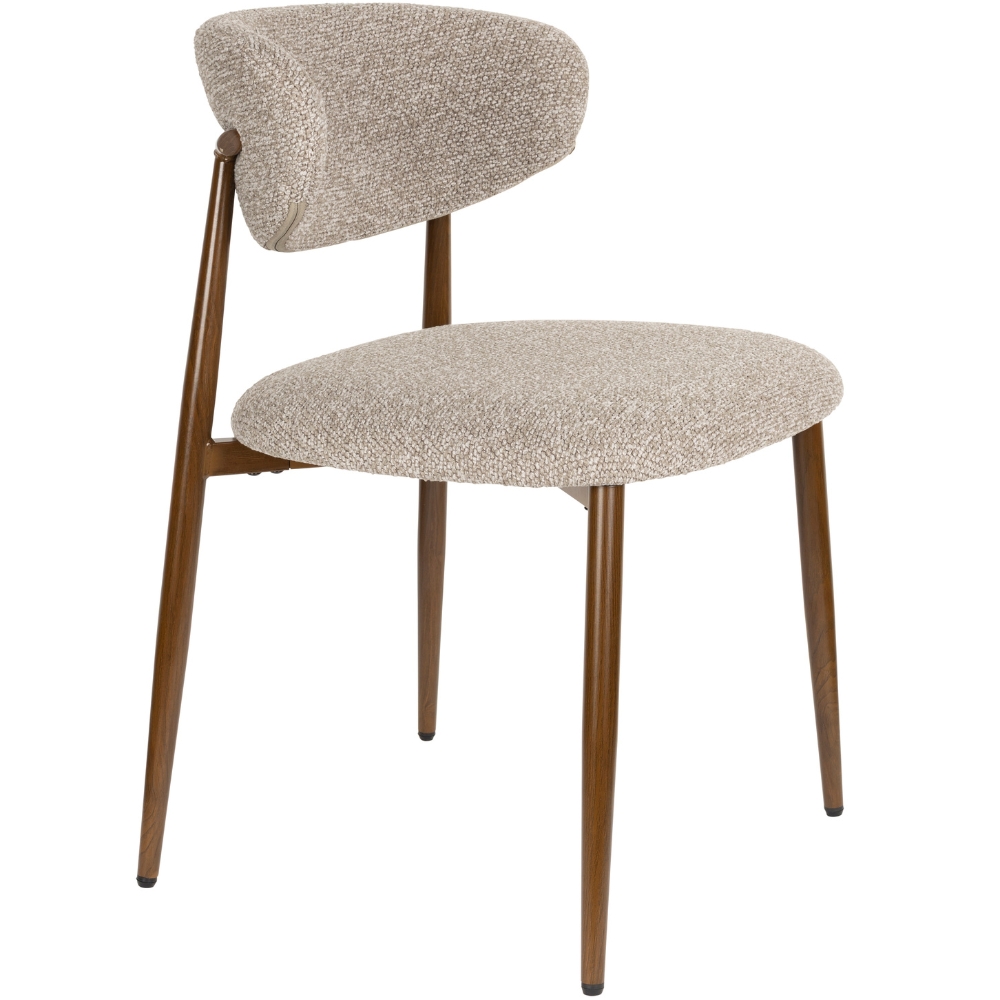 Housecraft Living Hnědá čalouněná jídelní židle NOOR Housecraft Living