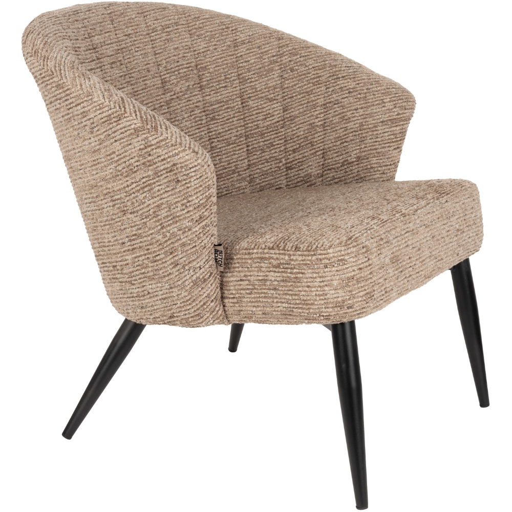 Dutchbone Světle hnědé čalouněné lounge křeslo GEORGIA Dutchbone