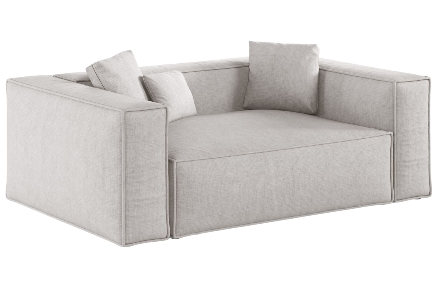 Cosmopolitan Design Světle šedá dvoumístná pohovka Aveiro 180 cm Cosmopolitan Design