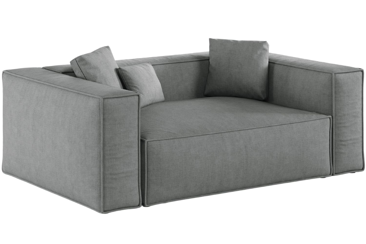 Cosmopolitan Design Šedá dvoumístná pohovka Aveiro 180 cm Cosmopolitan Design