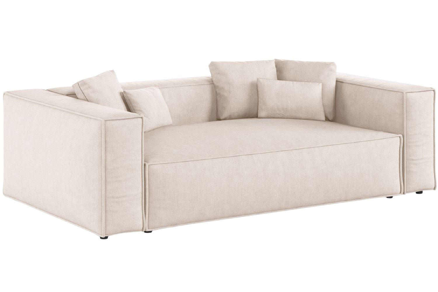 Cosmopolitan Design Béžová trojmístná pohovka Aveiro 220 cm Cosmopolitan Design