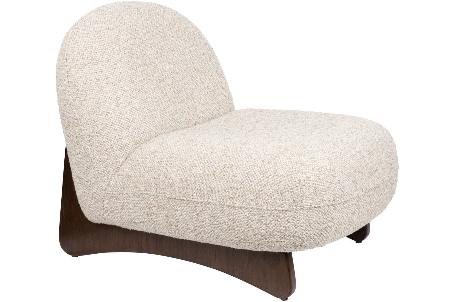 Dutchbone Béžové čalouněné lounge křeslo LOOM Dutchbone