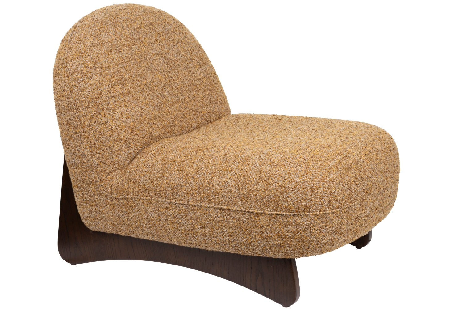 Dutchbone Hnědé čalouněné lounge křeslo LOOM Dutchbone