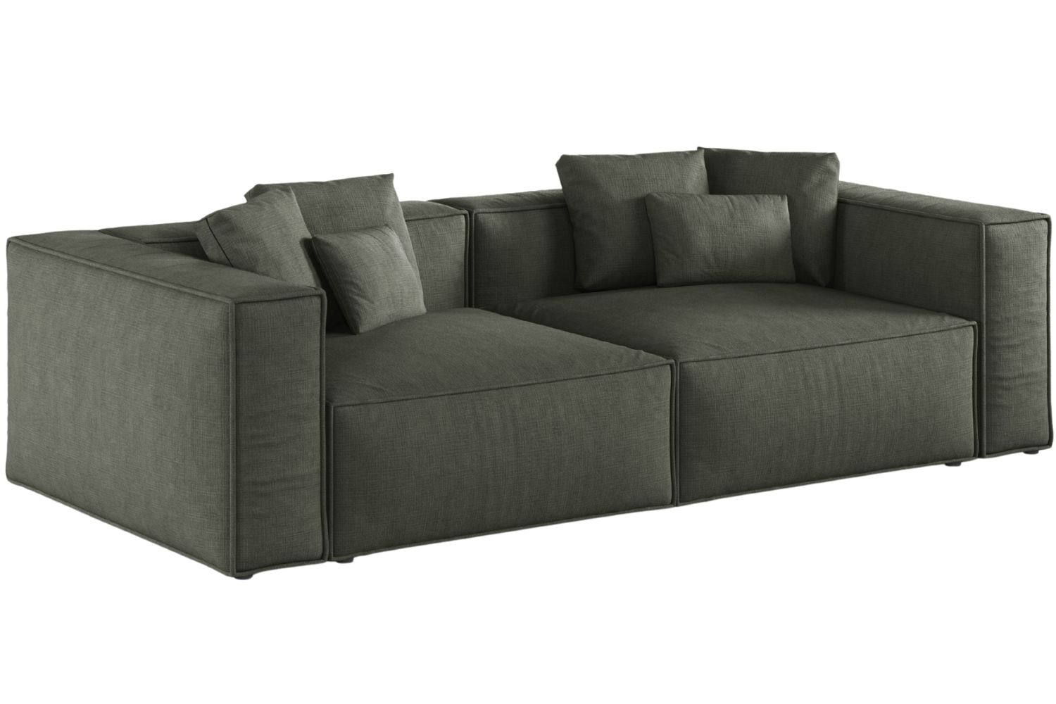 Cosmopolitan Design Tmavě zelená čtyřmístná pohovka Aveiro 236 cm Cosmopolitan Design