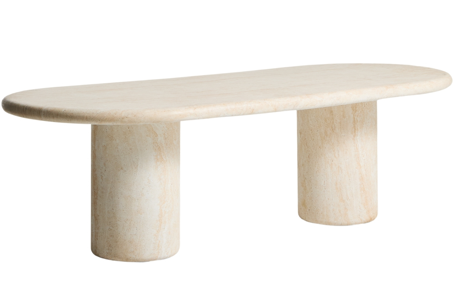 Kave Home Béžový cementový zahradní stůl Drasi 258 x 110 cm Kave Home