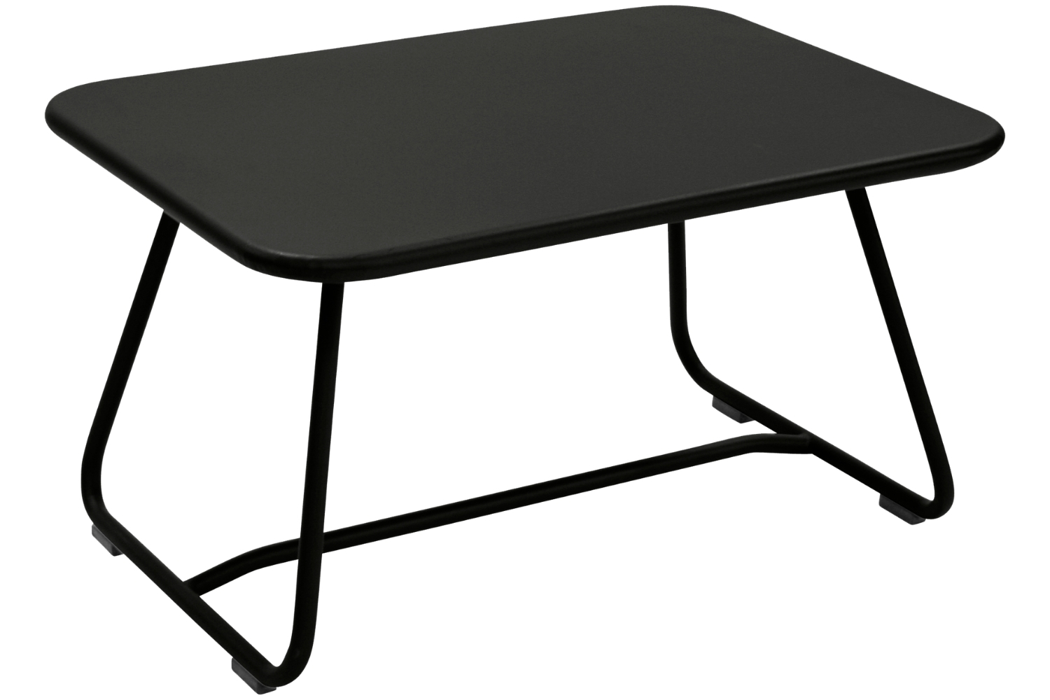 Fermob Černý kovový zahradní stolek Sixties 76 x 56 cm Fermob