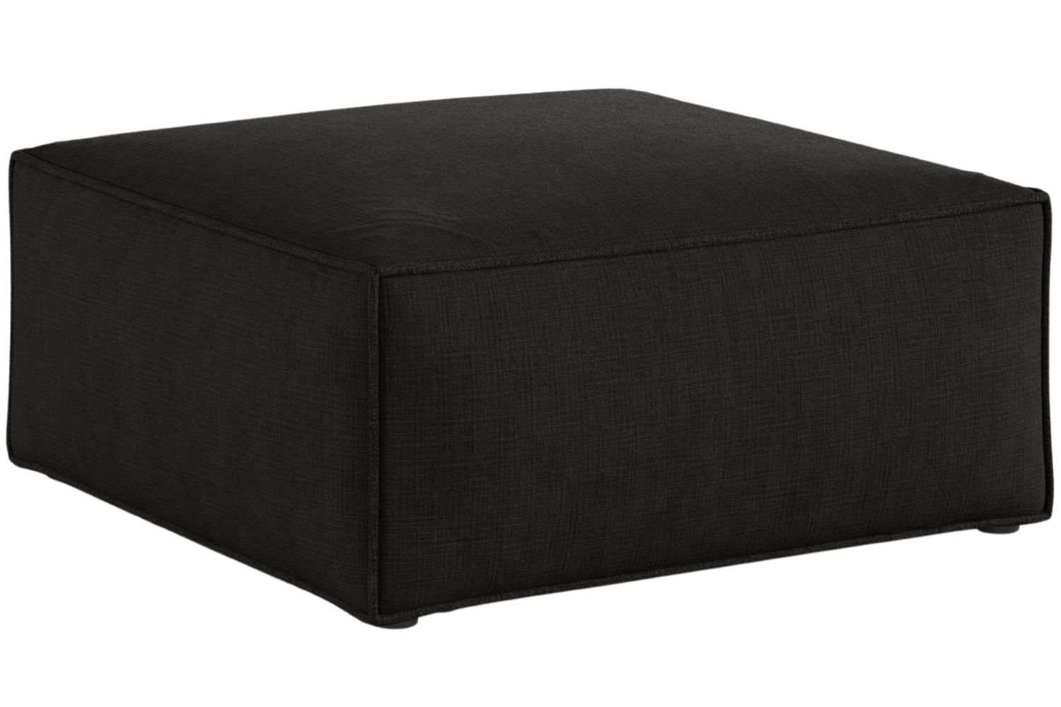 Cosmopolitan Design Černá podnožka Aveiro 75 x 75 cm Cosmopolitan Design