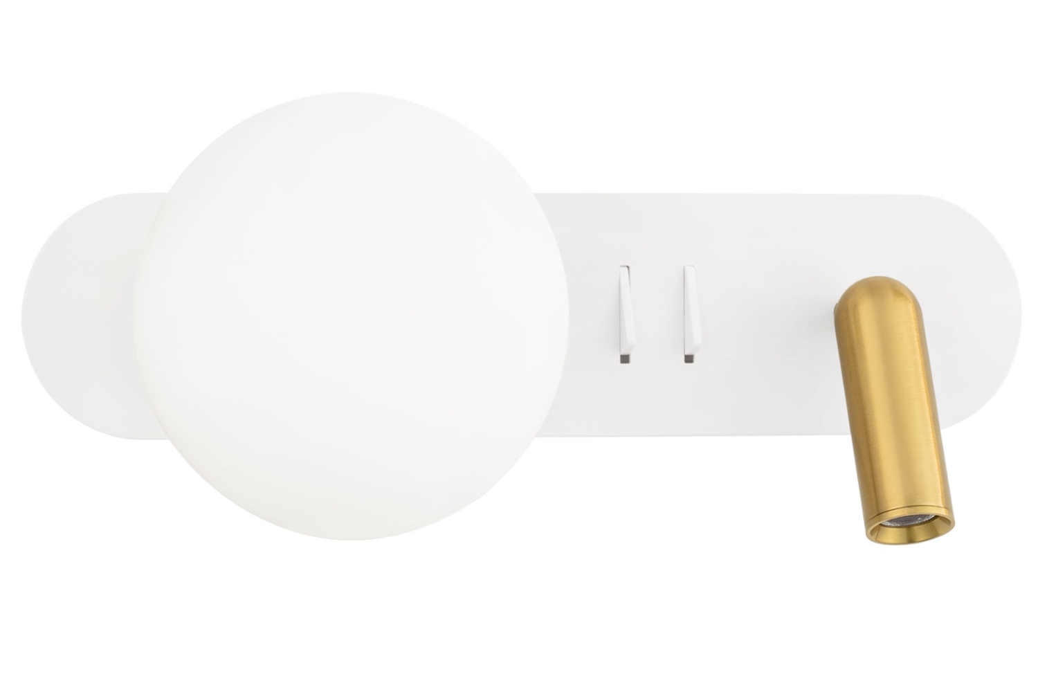 Nova Luce Bílé kovové nástěnné LED světlo Noble Nova Luce