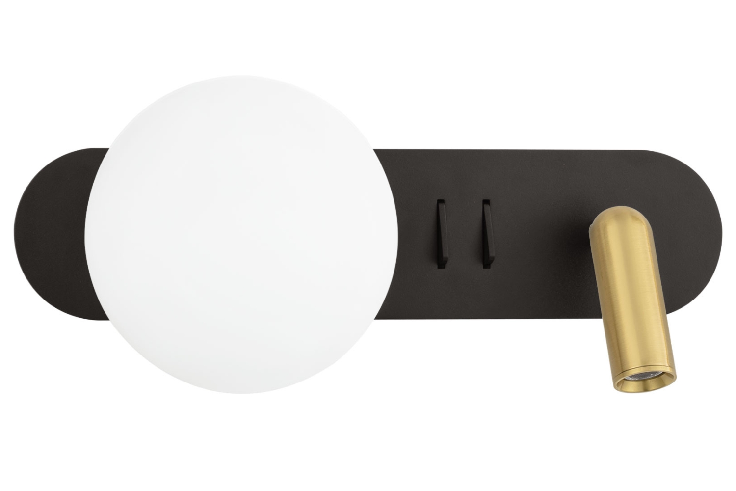 Nova Luce Černé kovové nástěnné LED světlo Noble Nova Luce