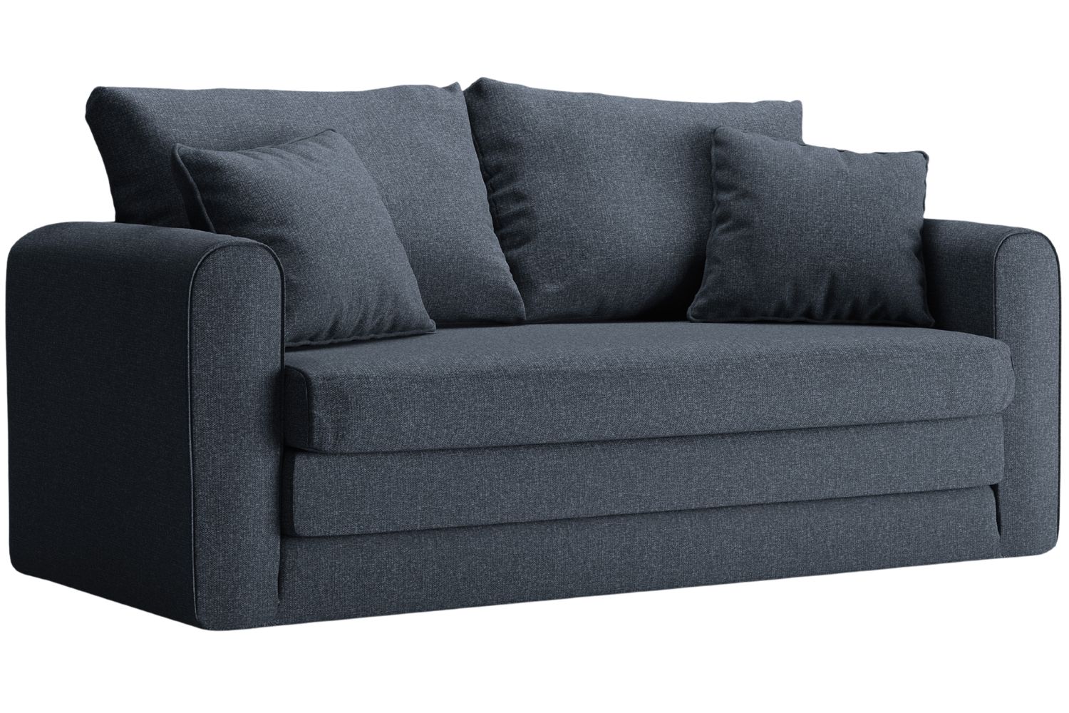 Micadoni Tmavě modrá rozkládací pohovka Lido 158 cm Micadoni