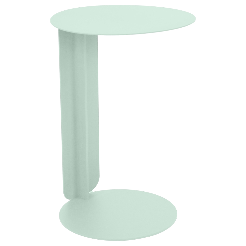 Fermob Mátově zelený kovový zahradní odkládací stolek Bebop 40 cm Fermob