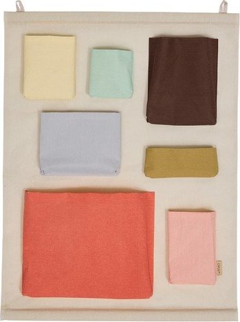Béžový látkový závěsný organizér 60x2x80 cm Saga – OYOY Mini OYOY MINI