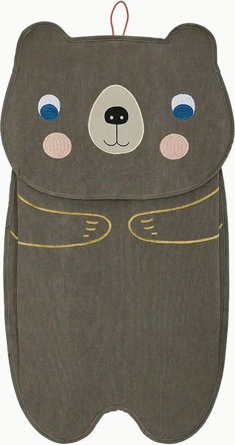 Hnědý látkový závěsný organizér Darling Bear – OYOY Mini OYOY MINI