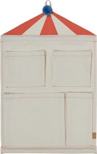 Kr&eacute;mov&yacute; l&aacute;tkov&yacute; z&aacute;věsn&yacute; organiz&eacute;r 40x1x60 cm Circus &ndash; OYOY Mini OYOY MINI