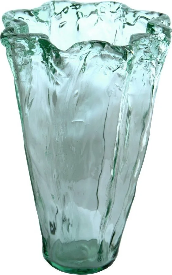 Modrá váza z recyklovaného skla (výška 30 cm) Pandora – Ego Dekor