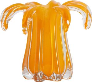 Oranžov&aacute; skleněn&aacute; v&aacute;za (v&yacute;&scaron;ka 17 cm) Avenia &ndash; Light & Living Light & Living