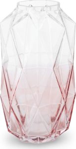 Růžov&aacute; skleněn&aacute; v&aacute;za (v&yacute;&scaron;ka 28 cm) Brice &ndash; Premier Housewares Premier Housewares