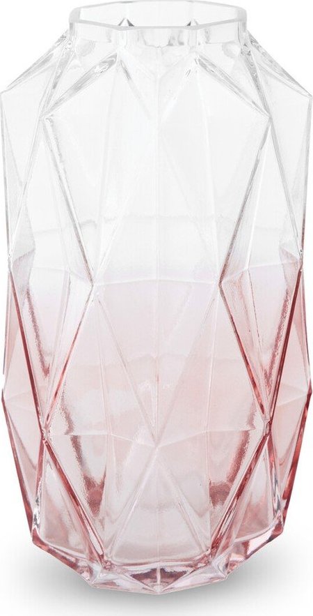 Růžová skleněná váza (výška 28 cm) Brice – Premier Housewares Premier Housewares
