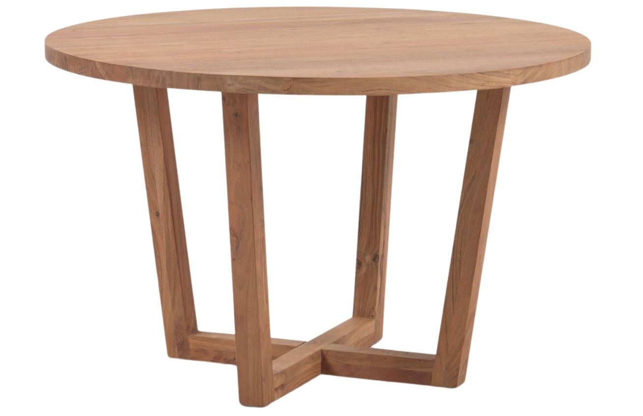 Kave Home Dřevěný jídelní stůl Nahla ⌀120 cm Kave Home