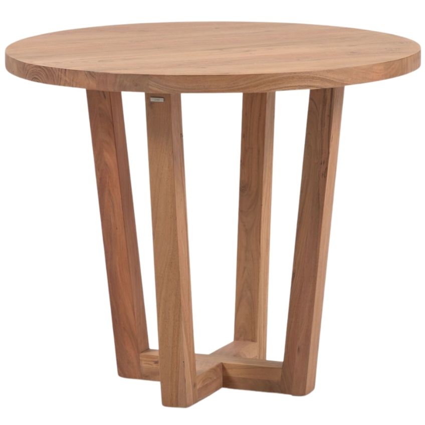 Kave Home Dřevěný jídelní stůl Nahla ⌀90 cm Kave Home