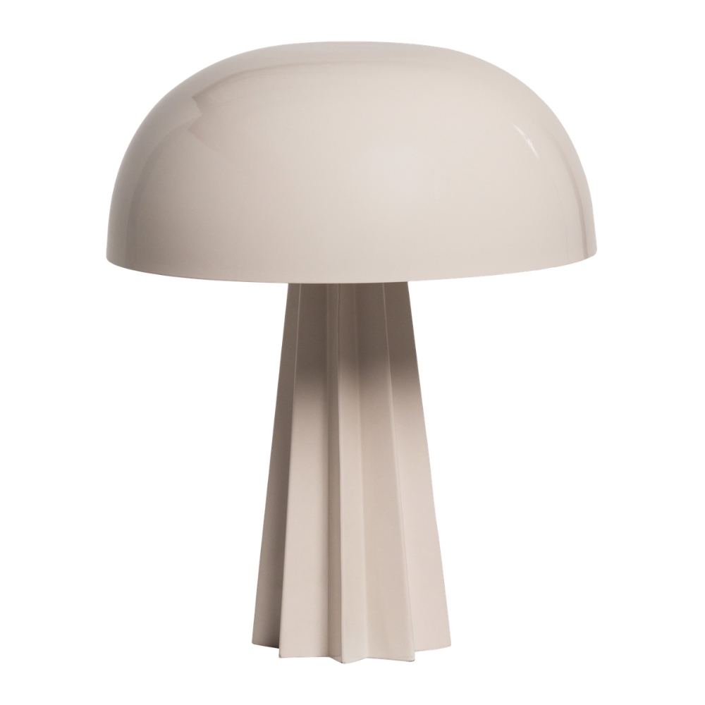 WOOOD Béžová kovová stolní lampa Virel WOOOD