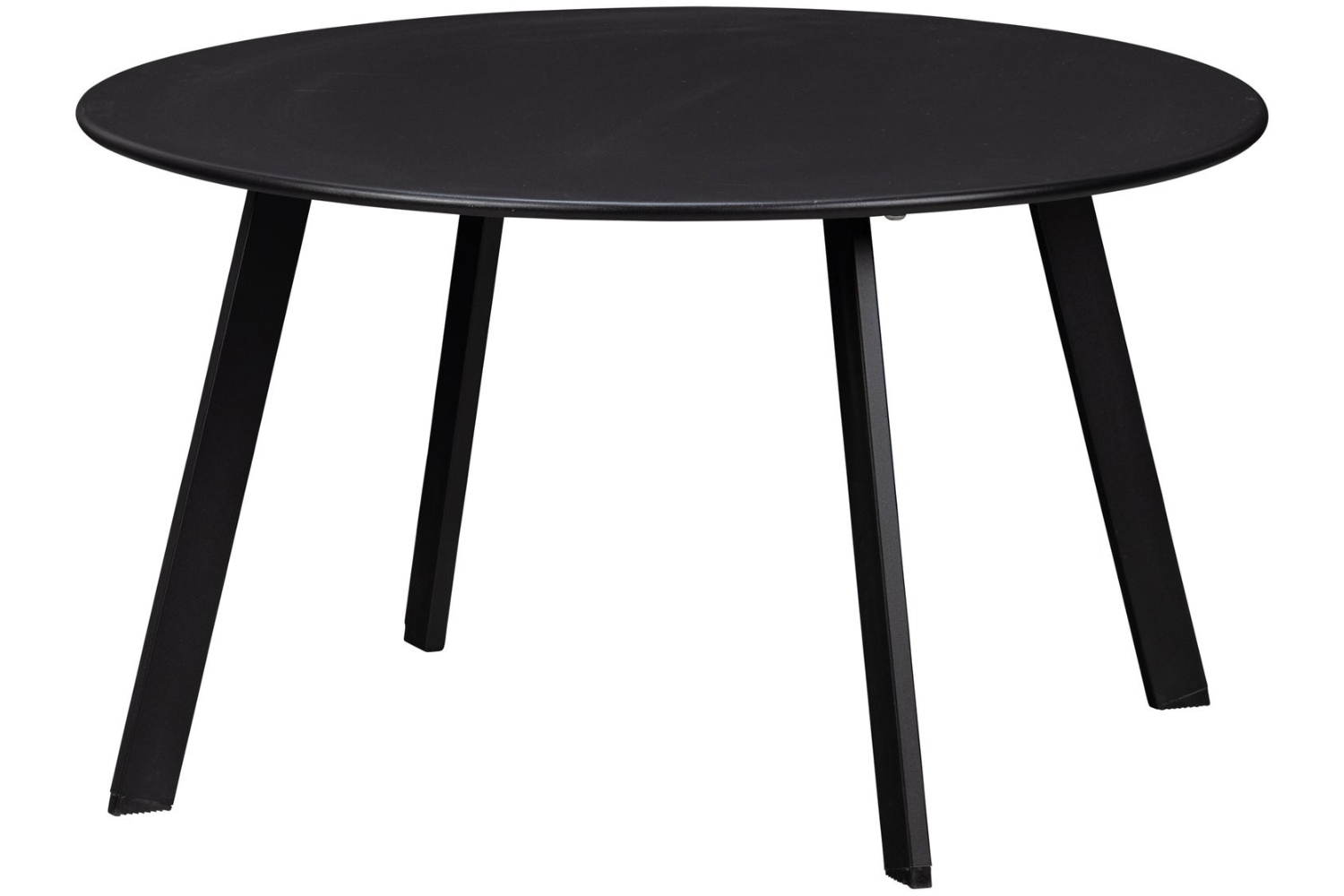 WOOOD Černý kovový zahradní stolek Fer ø 70 cm WOOOD