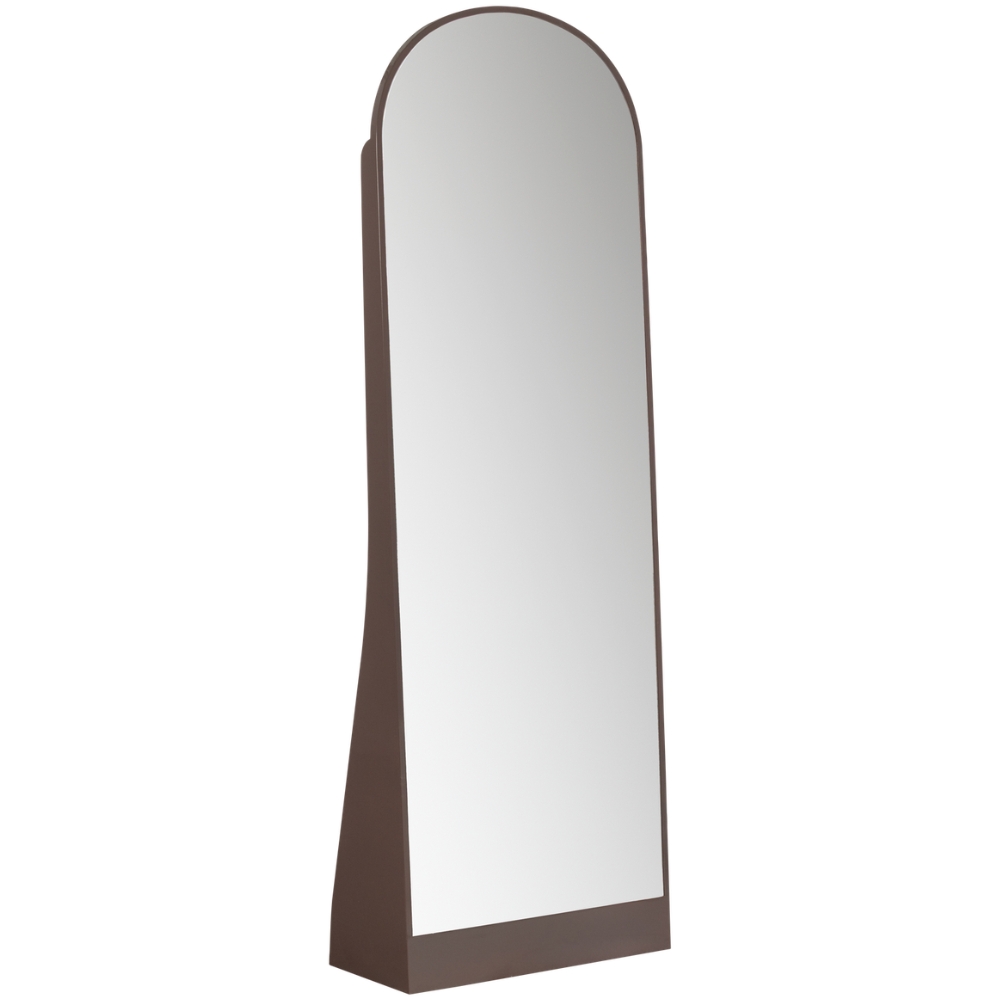 WOOOD Hnědé lakované stojací zrcadlo Solari 175 cm WOOOD