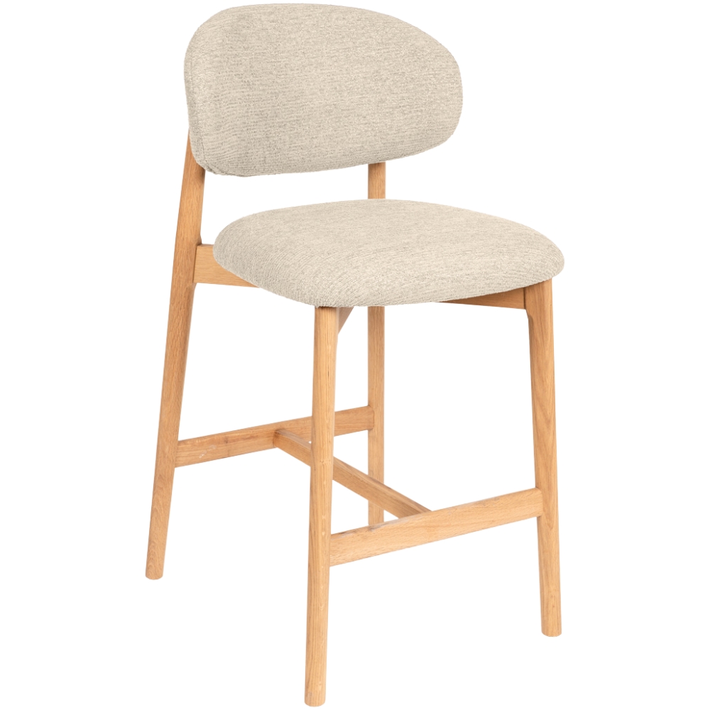 Somcasa Béžová čalouněná barová židle Renzo 66 cm Somcasa