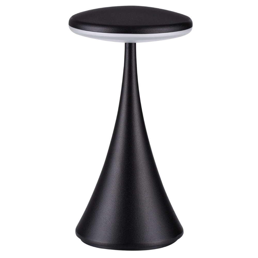 Nova Luce Černá kovová nabíjecí stolní LED lampa Elbo Nova Luce
