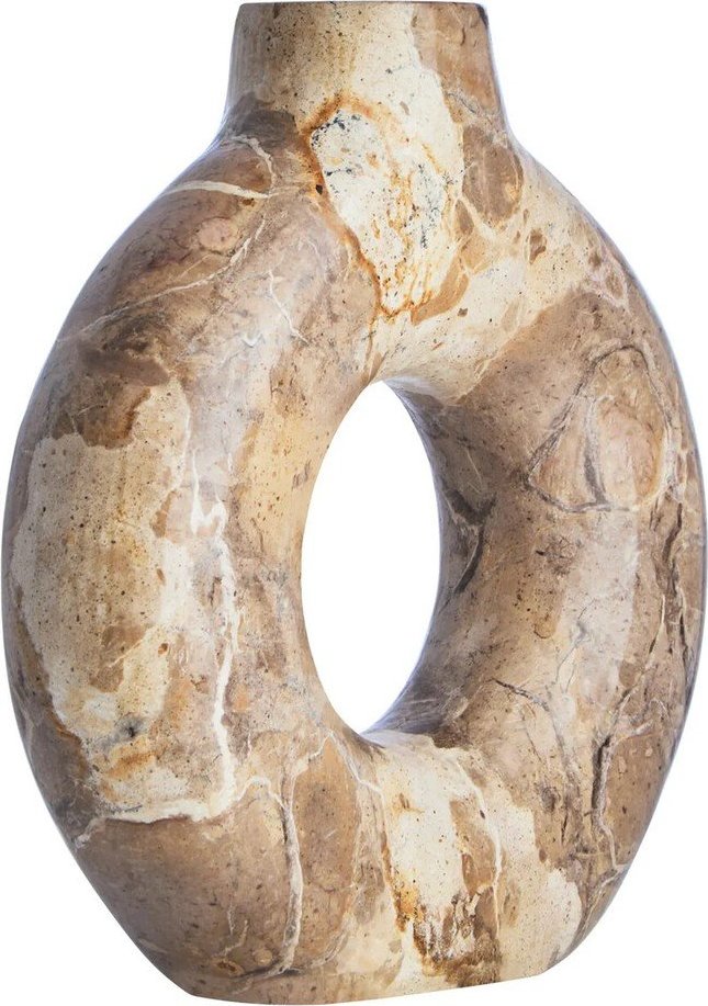 Hnědá mramorová váza (výška 20 cm) Santino – Premier Housewares Premier Housewares