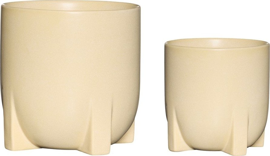 Keramické ručně vyrobené obaly na květináče v sadě 2 ks ø 21 cm Up – Hübsch Hübsch