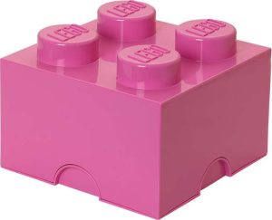 Růžov&yacute; &uacute;ložn&yacute; box čtverec LEGO&reg; LEGO