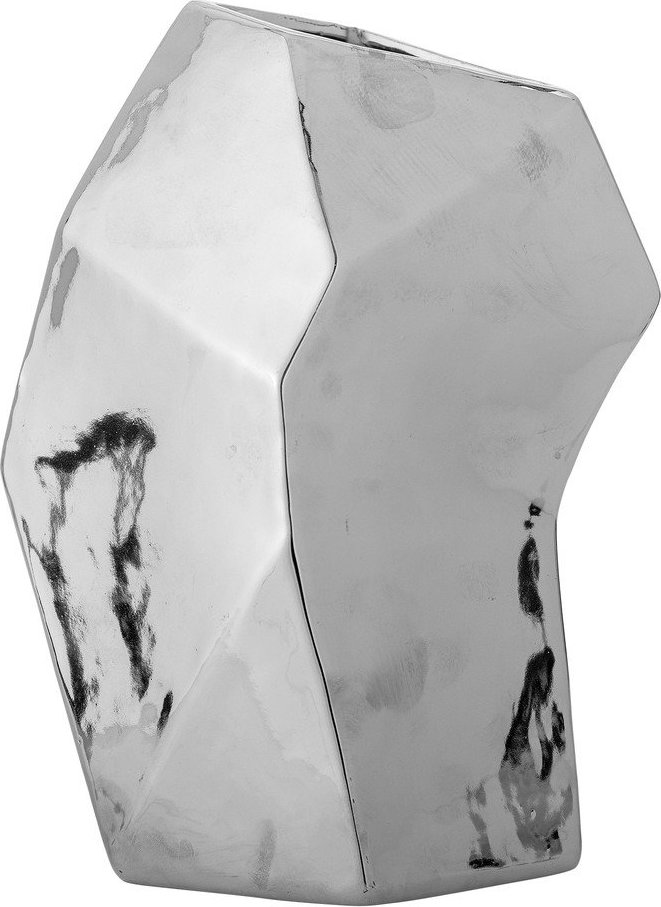 Váza z kameniny ve stříbrné barvě (výška 23 cm) Dimona – Bloomingville Bloomingville