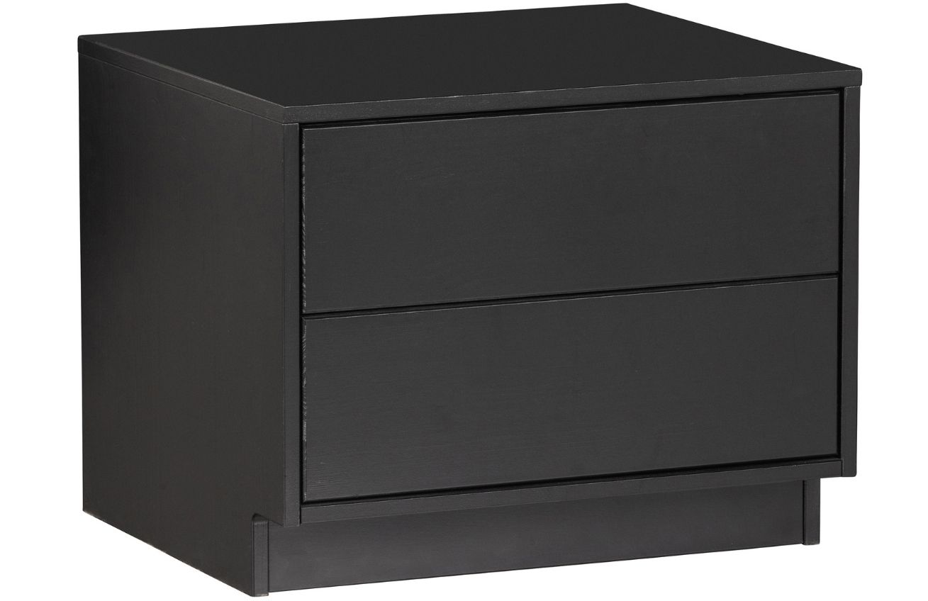 WOOOD Černý borovicový TV stolek Frederica 50 x 40 cm WOOOD