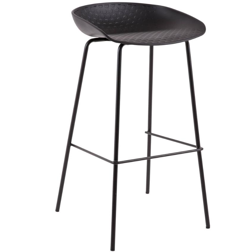Černá plastová barová židle Somcasa Alene 74 cm Somcasa