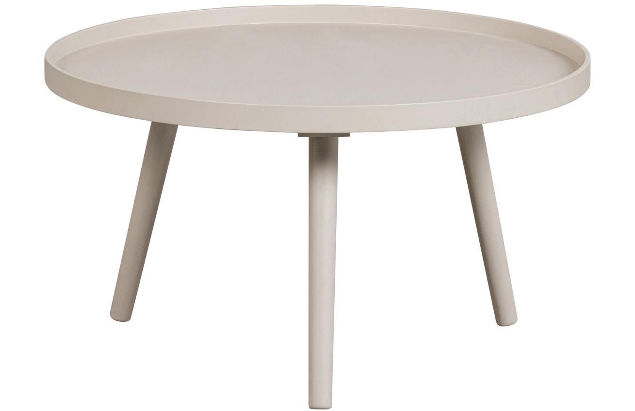 WOOOD Béžový lakovaný konferenční stolek Mesa ⌀60 cm WOOOD