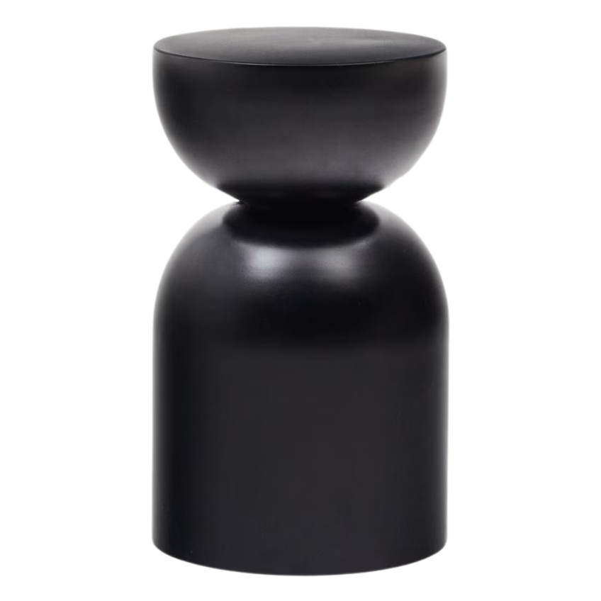 Kave Home Černý kovový odkládací stolek Rachell 31 cm Kave Home