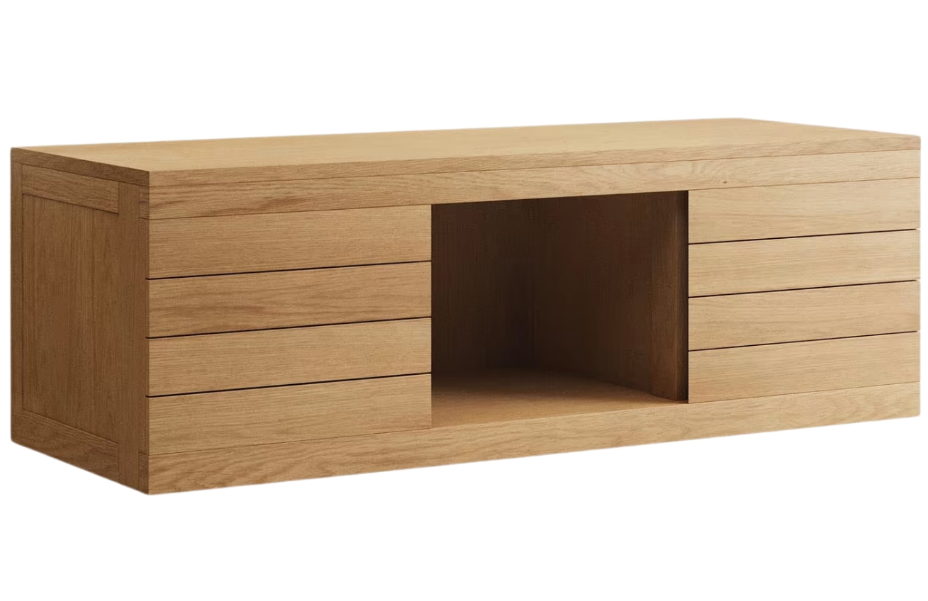 Kave Home Teaková umyvadlová skříňka Yenit 120 x 45 cm Kave Home
