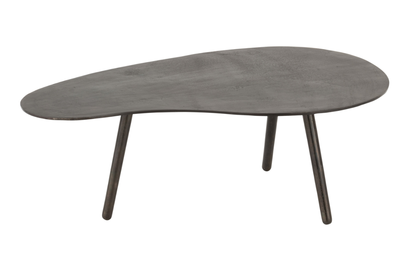 Černý kovový konferenční stolek J-line Ashara 89 x 53 cm J-line