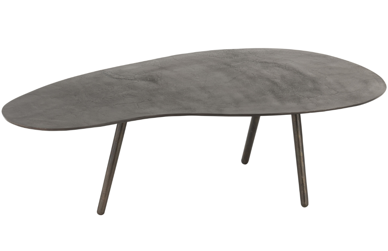Černý kovový konferenční stolek J-line Ashara 119 x 72 cm J-line