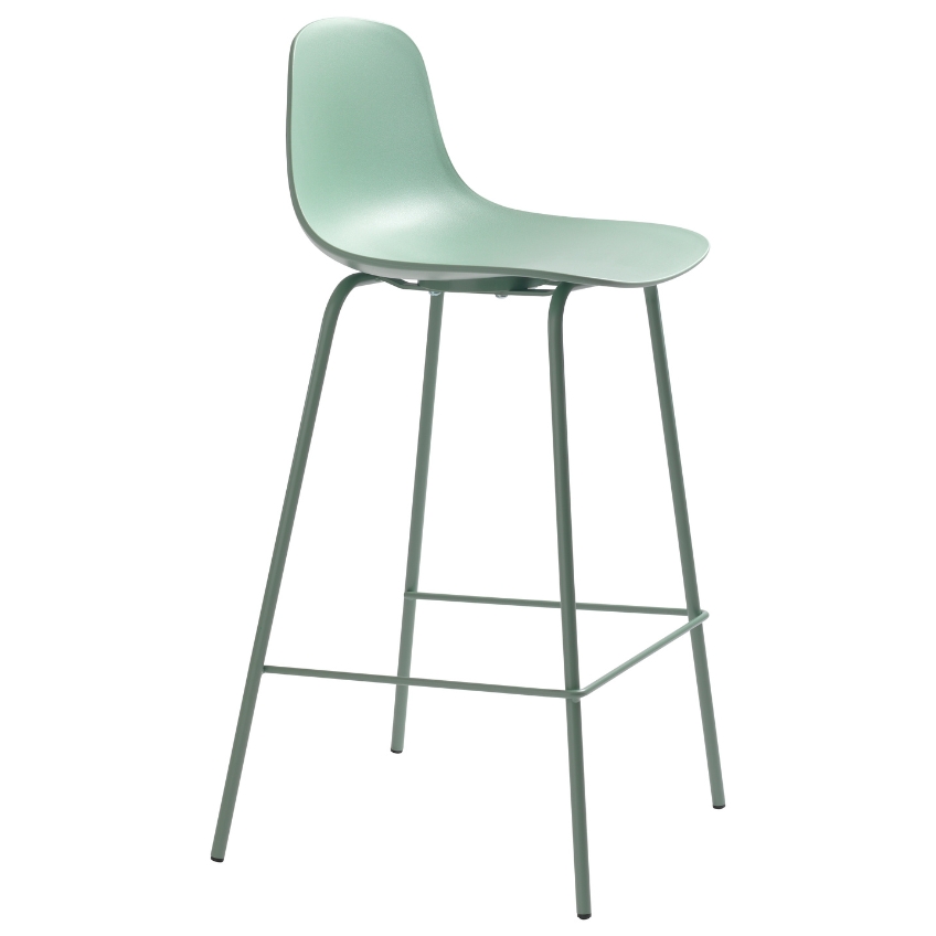 Unique Furniture Zelená plastová barová židle Whitby 68 cm Unique Furniture