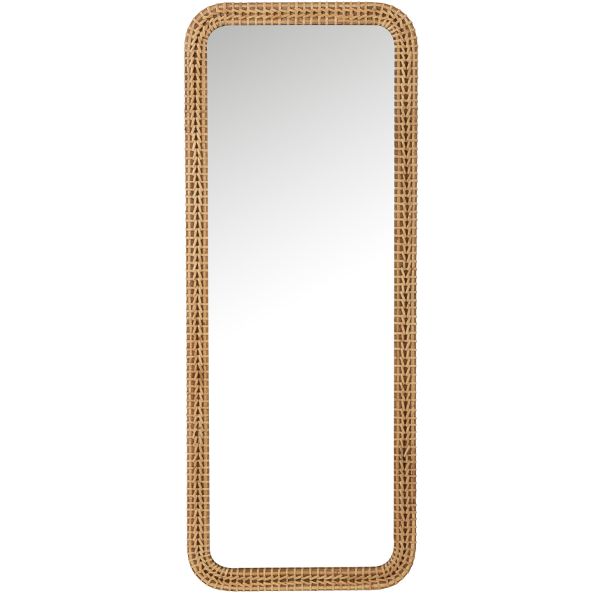 Dřevěné závěsné zrcadlo J-line Firro 123 x 48 cm J-line