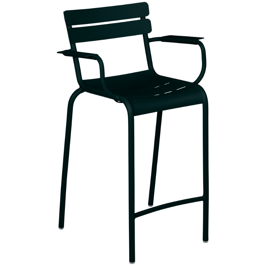 Černá kovová barová židle Fermob Luxembourg 70 cm Fermob