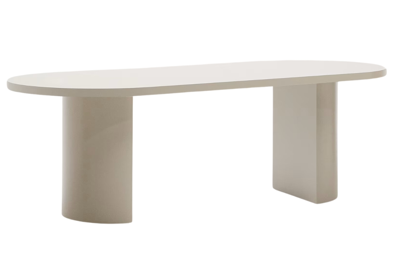 Kave Home Krémový lakovaný jídelní stůl Nealy 240 x 100 cm Kave Home