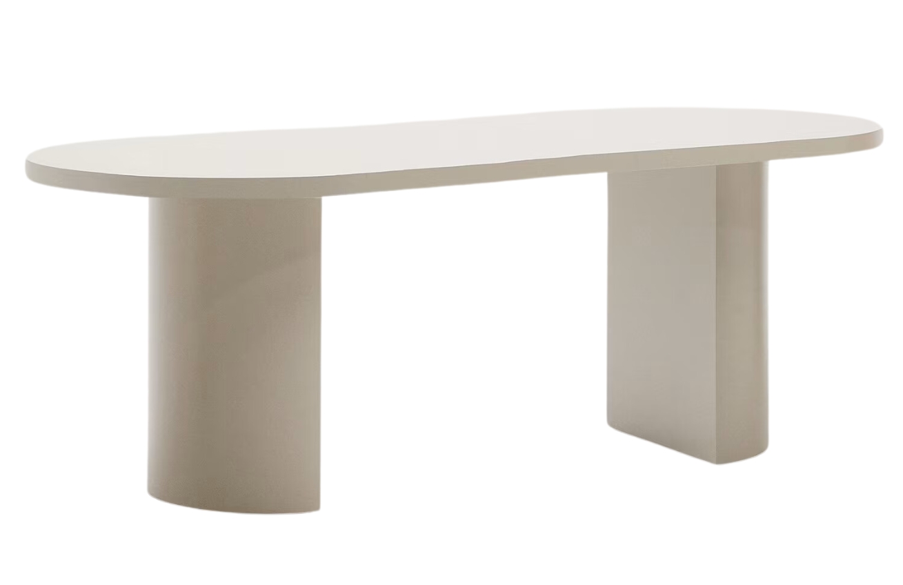Kave Home Krémový lakovaný jídelní stůl Nealy 200 x 100 cm Kave Home